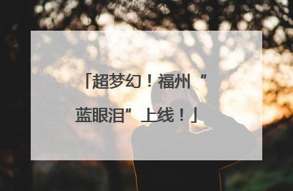 超梦幻！福州“蓝眼泪”上线！