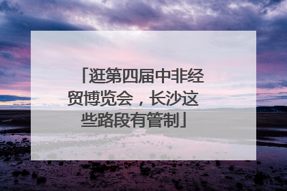 逛第四届中非经贸博览会，长沙这些路段有管制