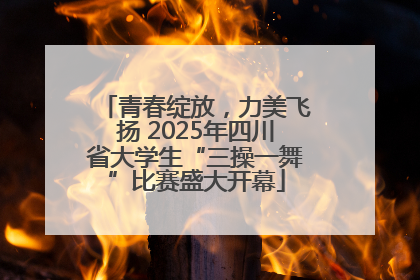青春绽放，力美飞扬 2025年四川省大学生“三操一舞”比赛盛大开幕