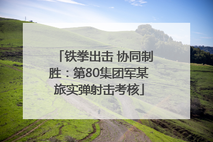 铁拳出击 协同制胜：第80集团军某旅实弹射击考核