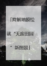 降解地膜绘就“无废田园”新图景