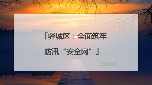 驿城区：全面筑牢防汛“安全网”