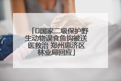 ﻿国家二级保护野生动物误食鱼钩被送医救治 郑州惠济区林业局回应