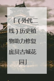 （外代二线）历史植物助力修复庞贝古城花园