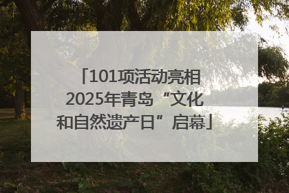 101项活动亮相 2025年青岛“文化和自然遗产日”启幕