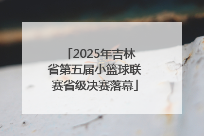 2025年吉林省第五届小篮球联赛省级决赛落幕