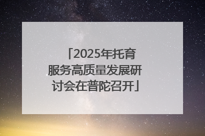 2025年托育服务高质量发展研讨会在普陀召开