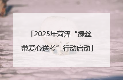 2025年菏泽“绿丝带爱心送考”行动启动