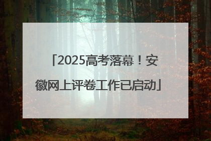 2025高考落幕！安徽网上评卷工作已启动