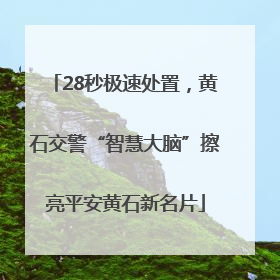 28秒极速处置，黄石交警“智慧大脑”擦亮平安黄石新名片