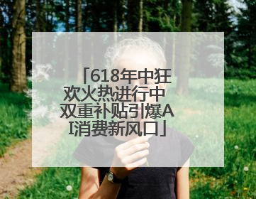 618年中狂欢火热进行中 双重补贴引爆AI消费新风口