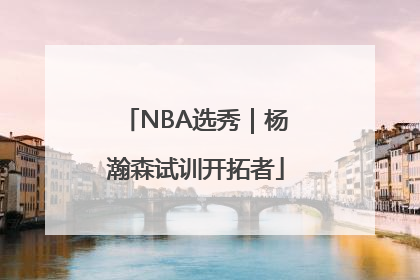 NBA选秀｜杨瀚森试训开拓者